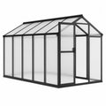 Greenhouse Aluminum Frame with Polycarbonate Panels Black
