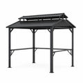 Outdoor Steel Gazebo Dual Roof 300cm x 300cm x 270cm