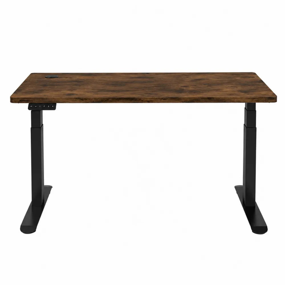 Adjustable Height MDF Standing Desk with Black Metal Frame