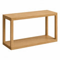 Rectangular Oak Console Table 120x40x75 cm