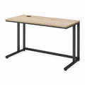 Wooden Office Desk with Metal Legs Natural/Black 120cm x 60cm x 75cm